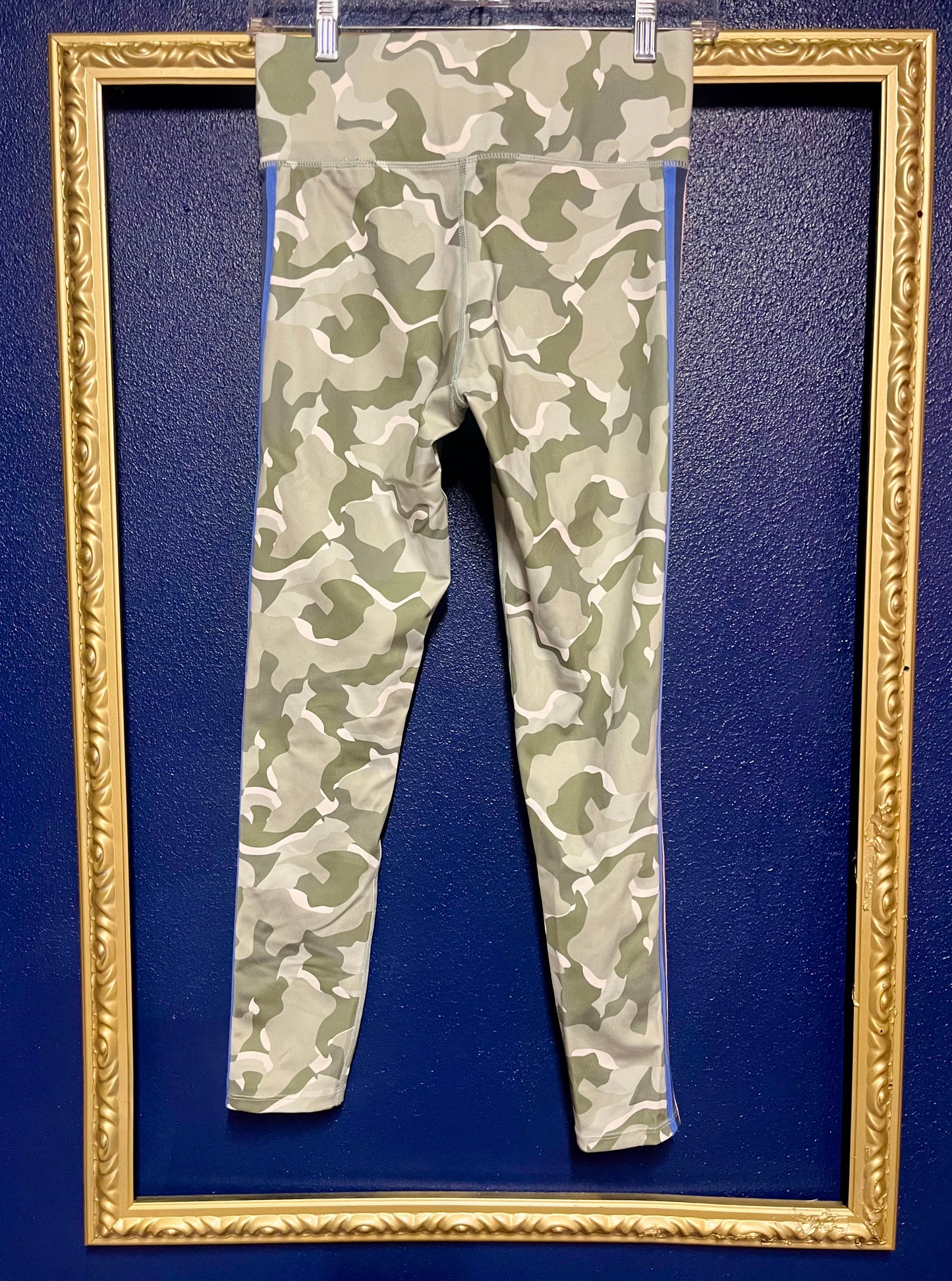 Cut the Frills Camo and Stripe Leggings