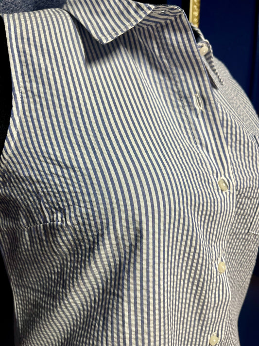 Tommy Hilfiger Sleeveless Seersucker Top