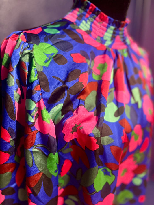 Sugarlips Silky Floral Blouse