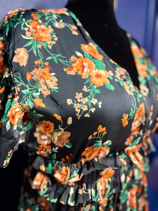 Eesome Ruffled Silk Dress