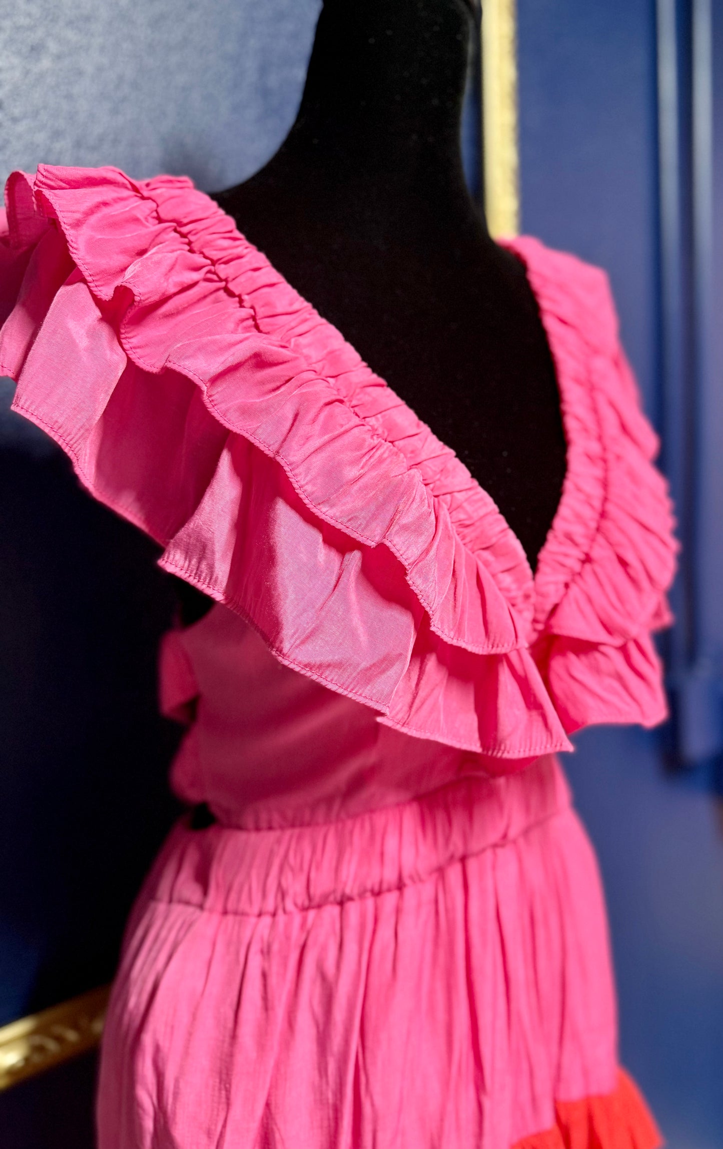 DO+BE Red and Pink Dress