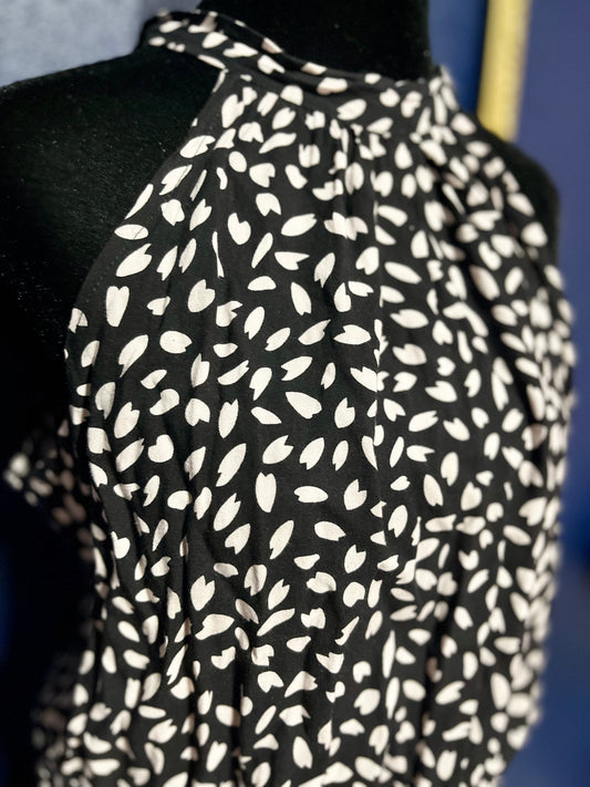 Black and White Print Dress