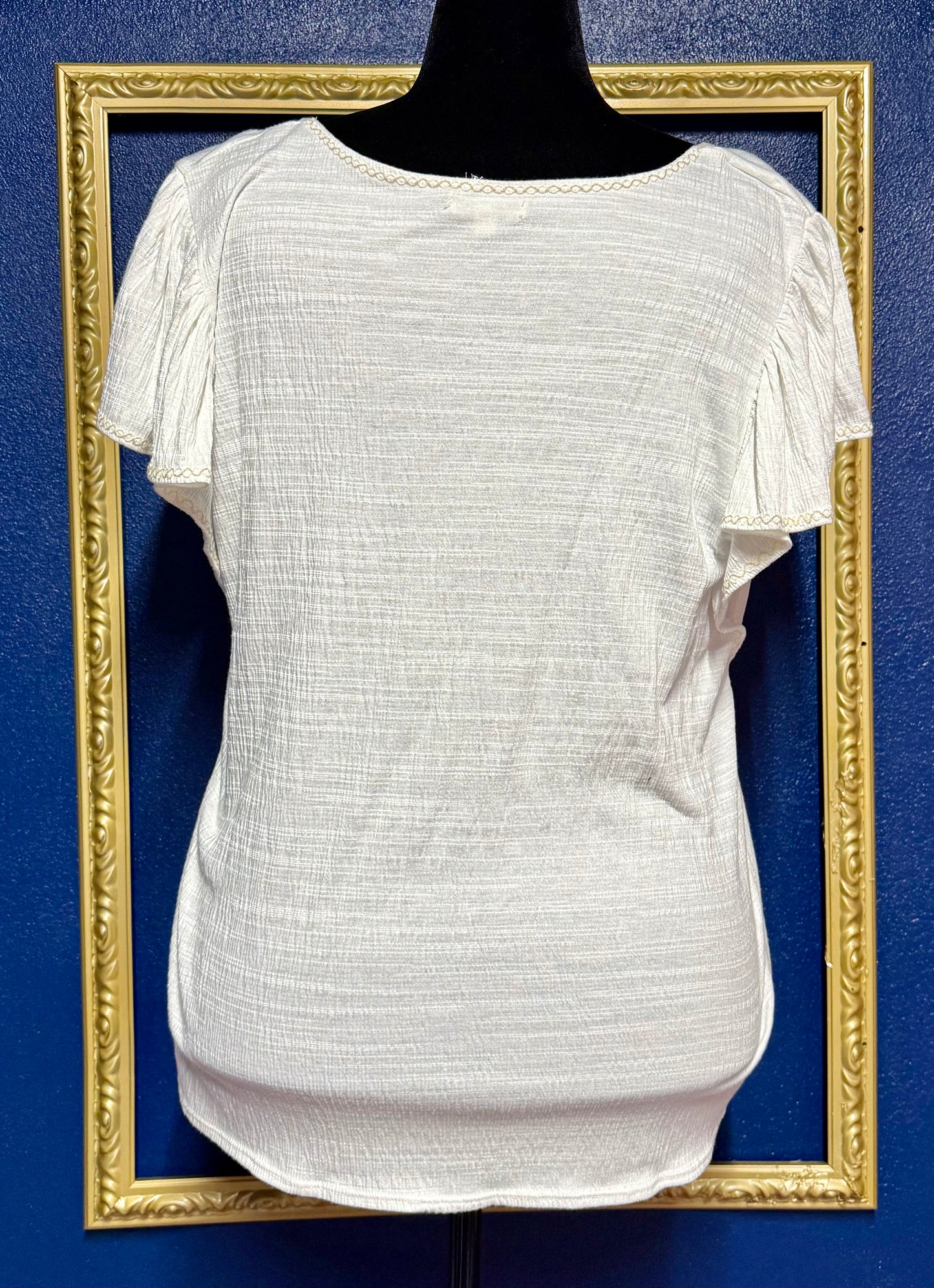 Max Studio Gauzey Cotton Blouse