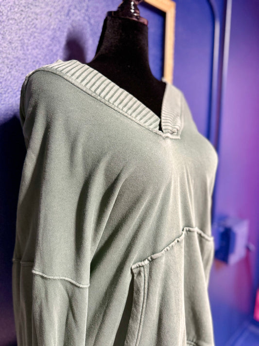 Aerie Olive Sweatshirt