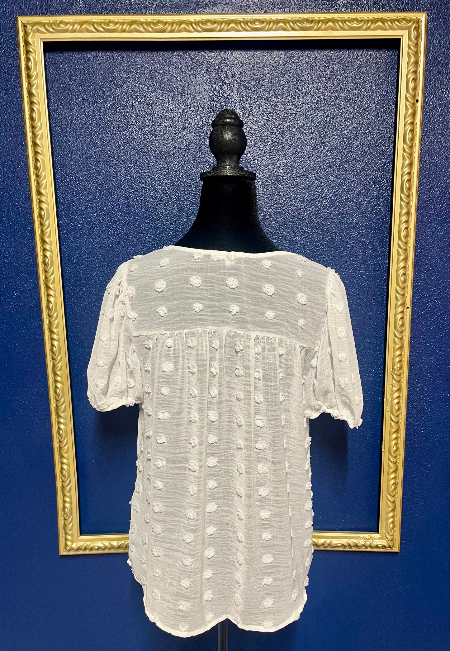 E&M Sheer Dot Blouse