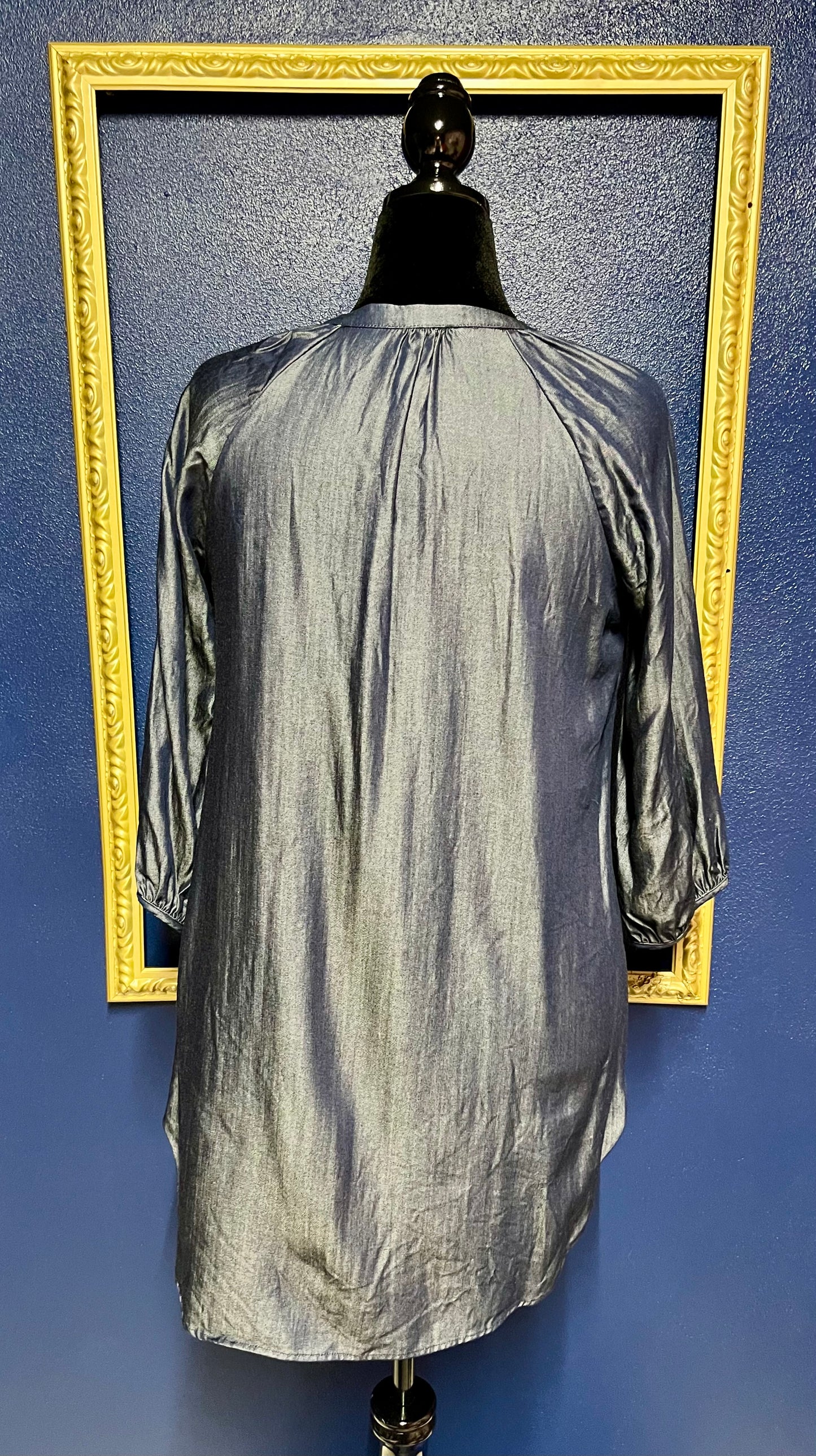 Honey Punch Shimmery Denim Dress