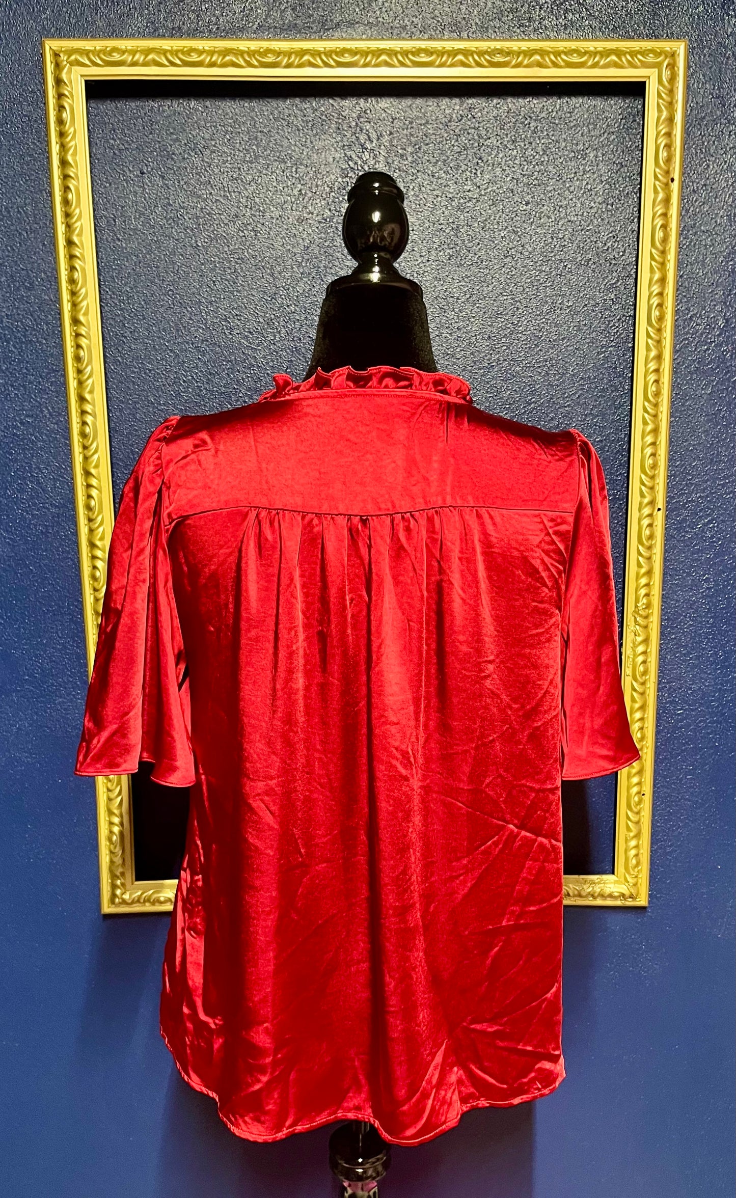 Sugarlips Red Silk Blouse