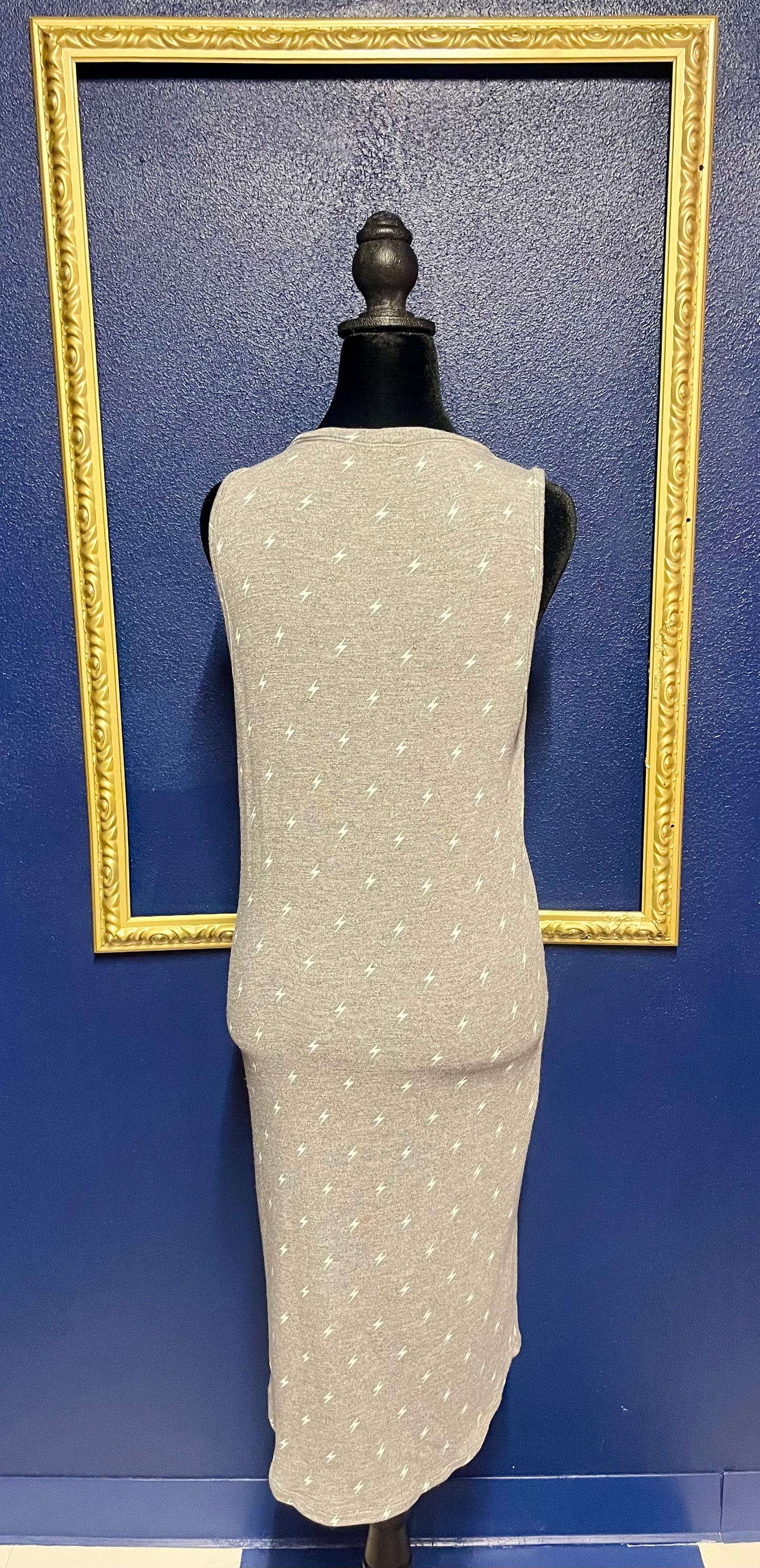 Monrow French Terry Lightning Bolt Dress