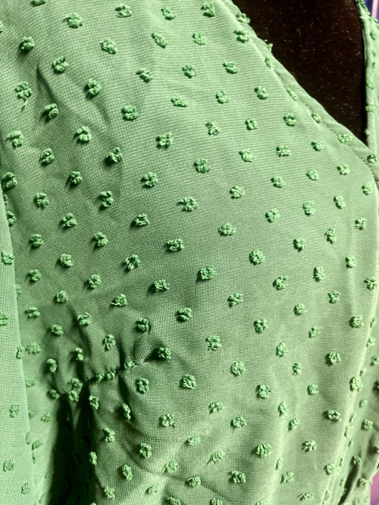 Emerald Green Dot Dress