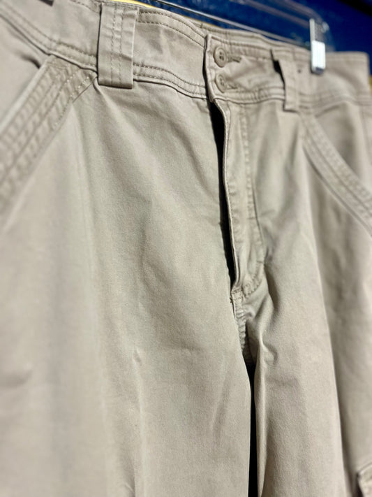 Abercrombie Wide Leg Khaki Cargo Pants