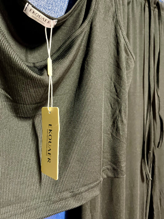 Ekouaer Ribbed Lounge Set