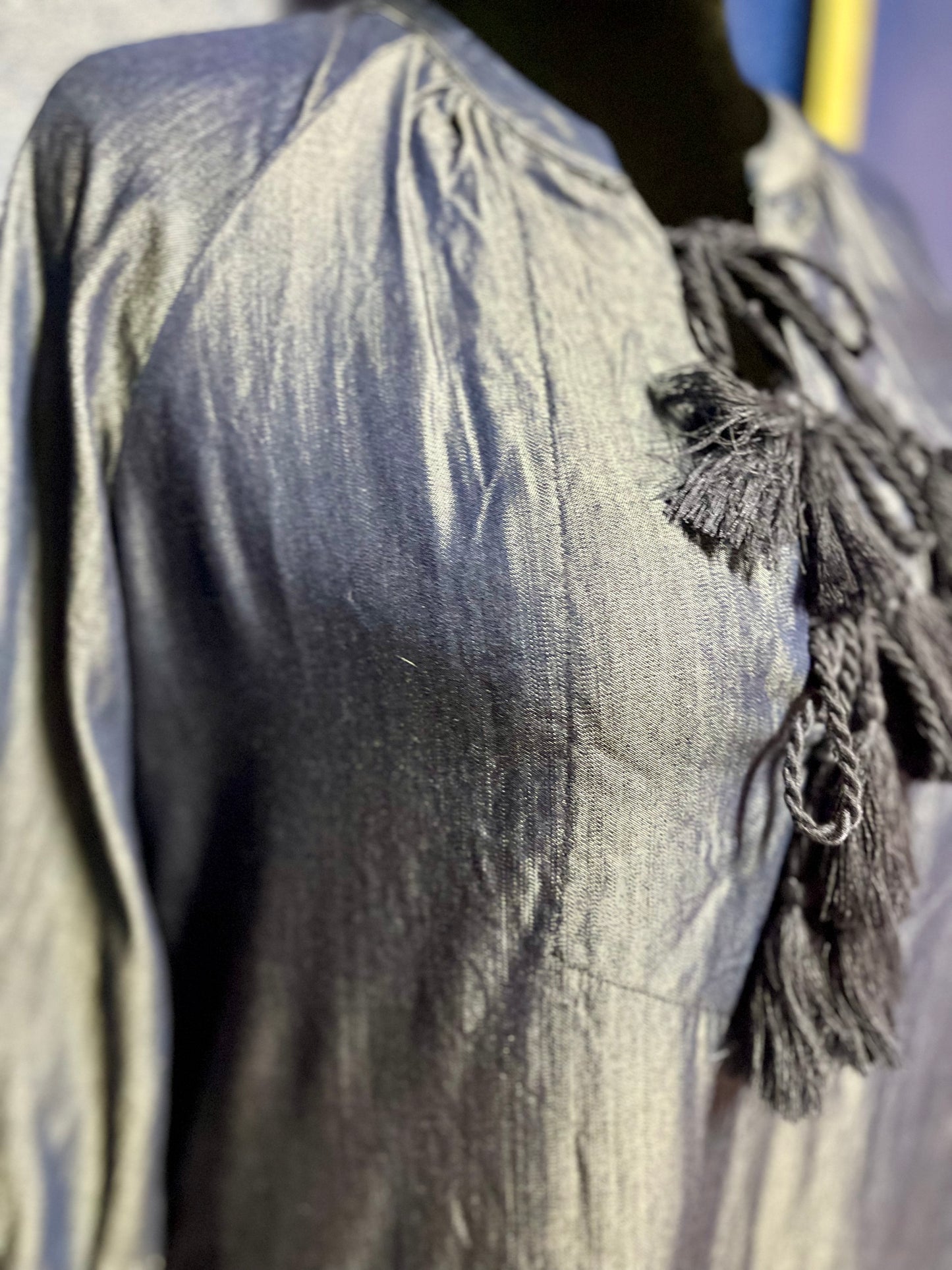 Honey Punch Shimmery Denim Dress