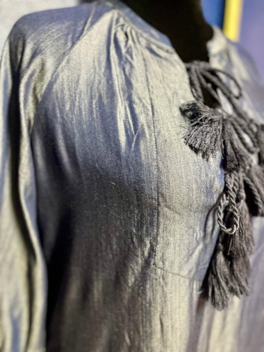 Honey Punch Shimmery Denim Dress