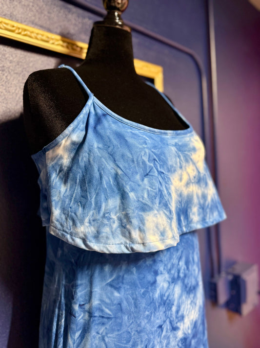 Guess Blue Tie Dye Dress