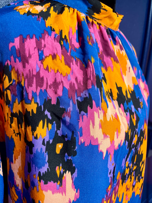 SHEIN Bright Floral Blouse