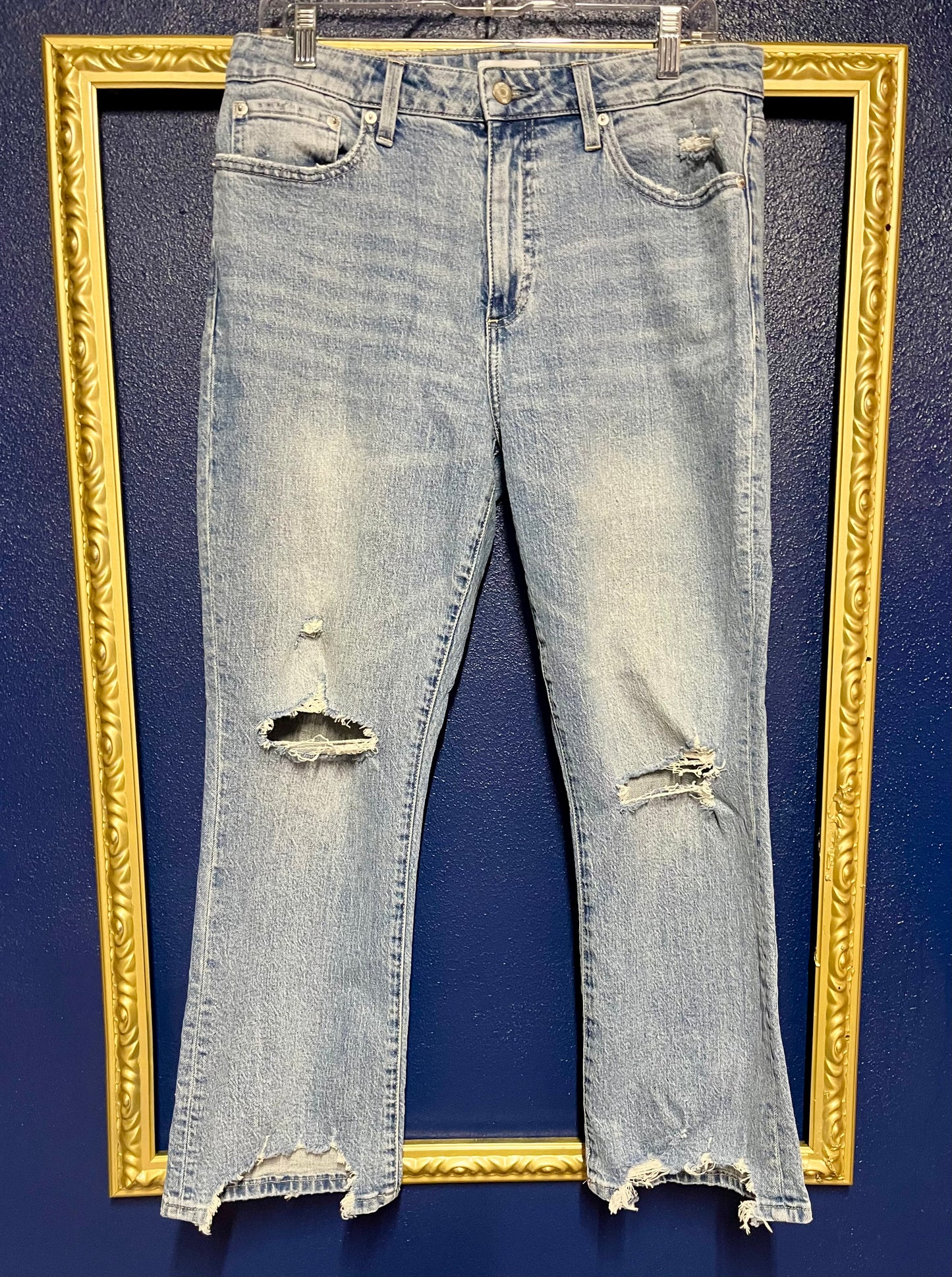 Pistola Distressed Straight Leg Jeans