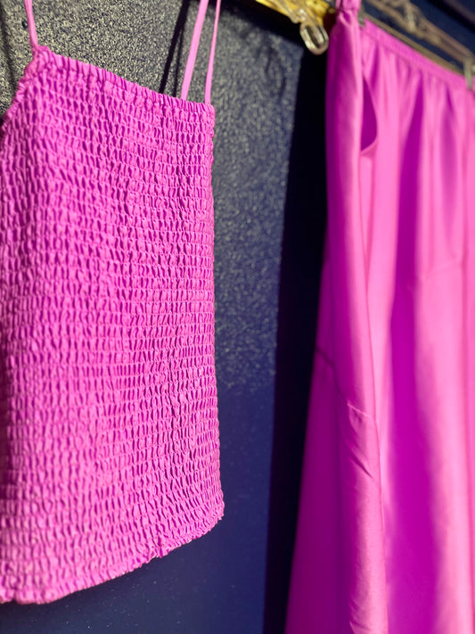 A New Day Neon Lavender Two Piece Set