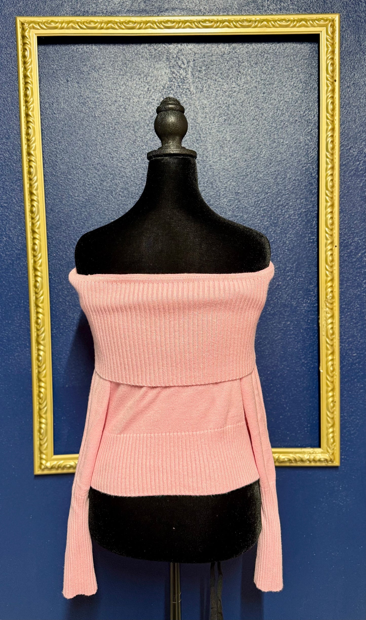 Pink Off the Shoulder Sweater