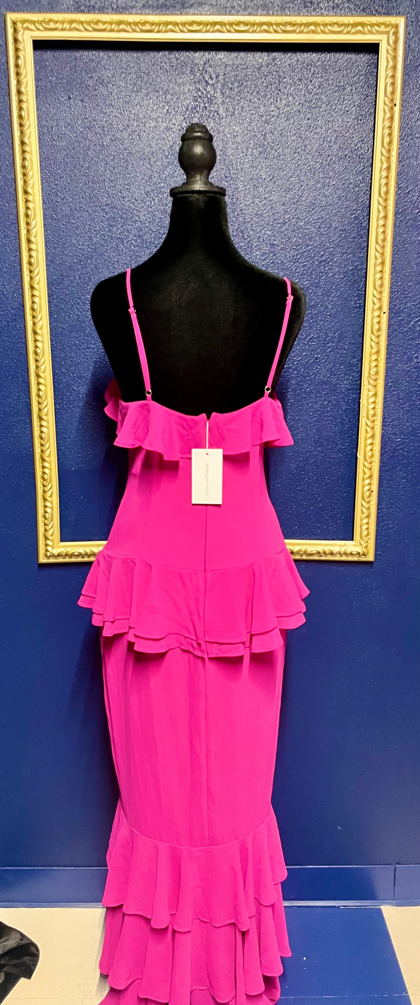 Lovers and Friends Fuchsia Tiered Dress