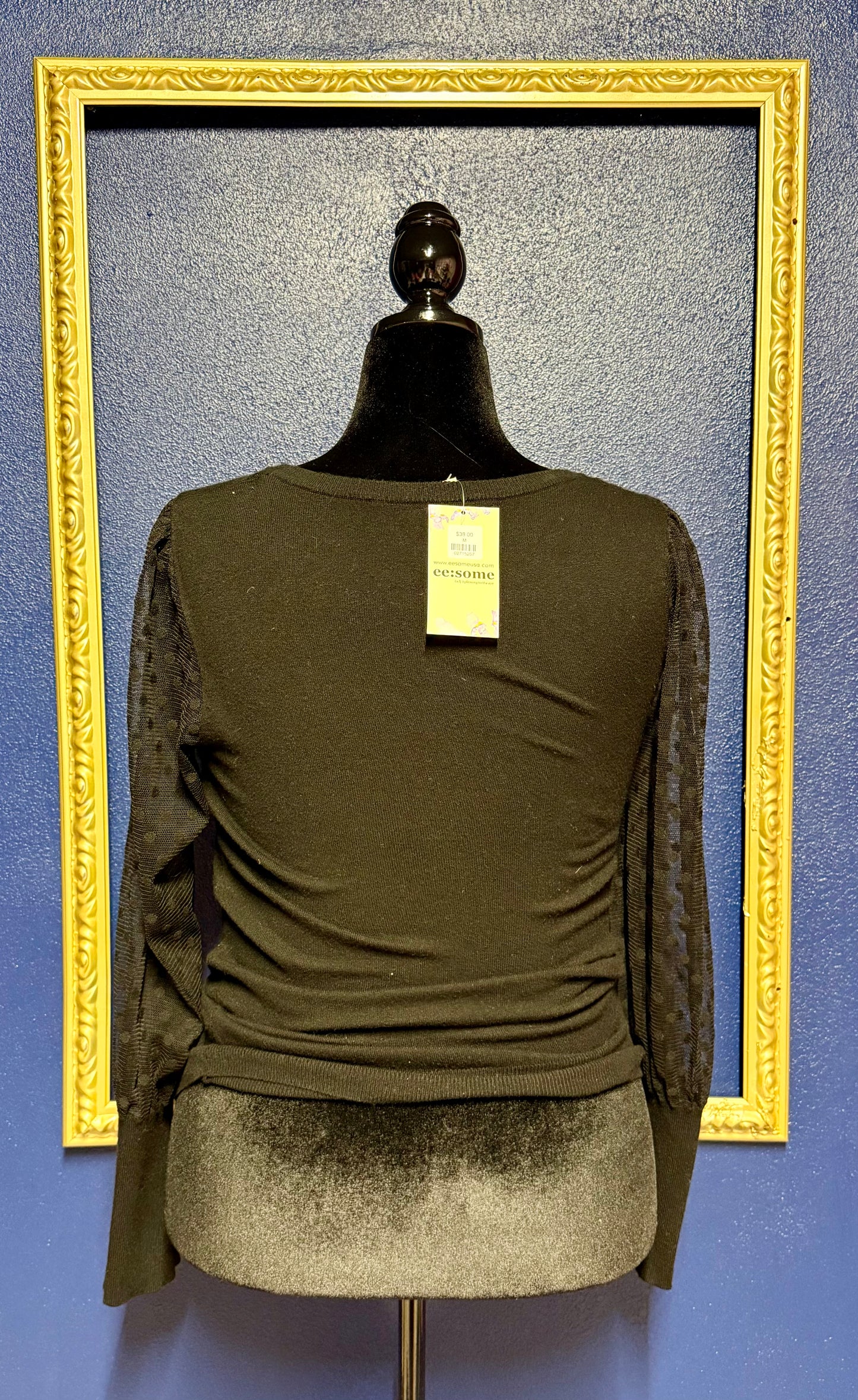 EESome Black Dot Sweater