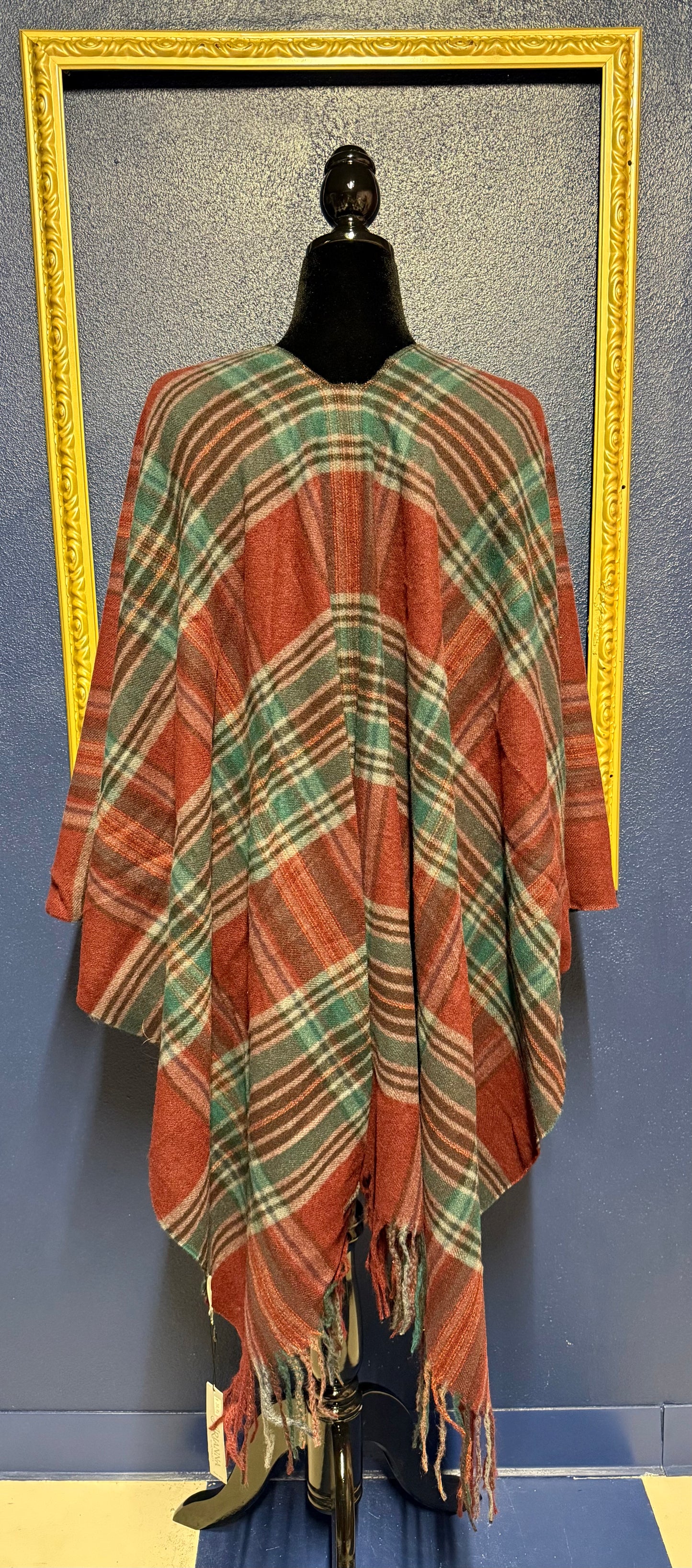 Super Soft Maroon Plaid Shawl