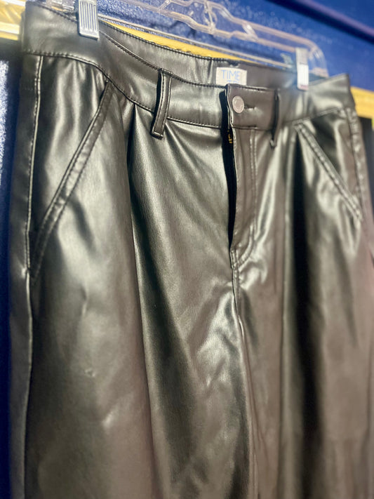 Time and Tru Pleather Wide Leg Pants