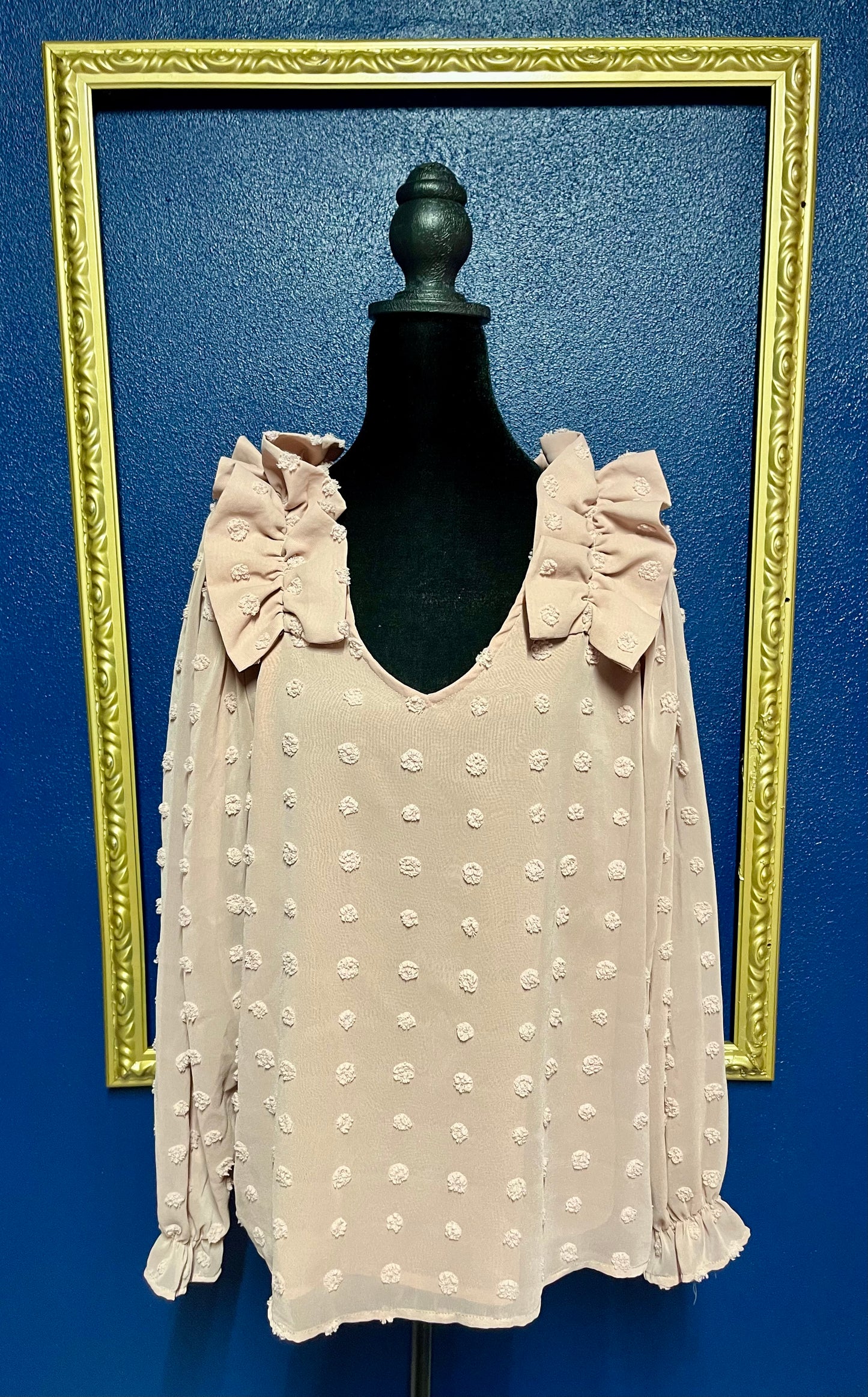 Entro Mauve Textured Blouse