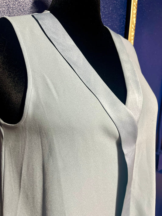 BCBGMaxazria Slate Blue Blouse