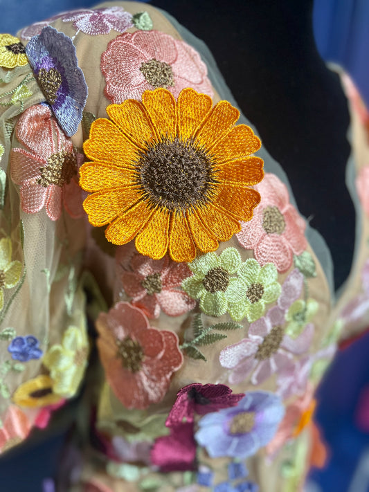 Elliatt Rosalind 3D Floral Mini Dress