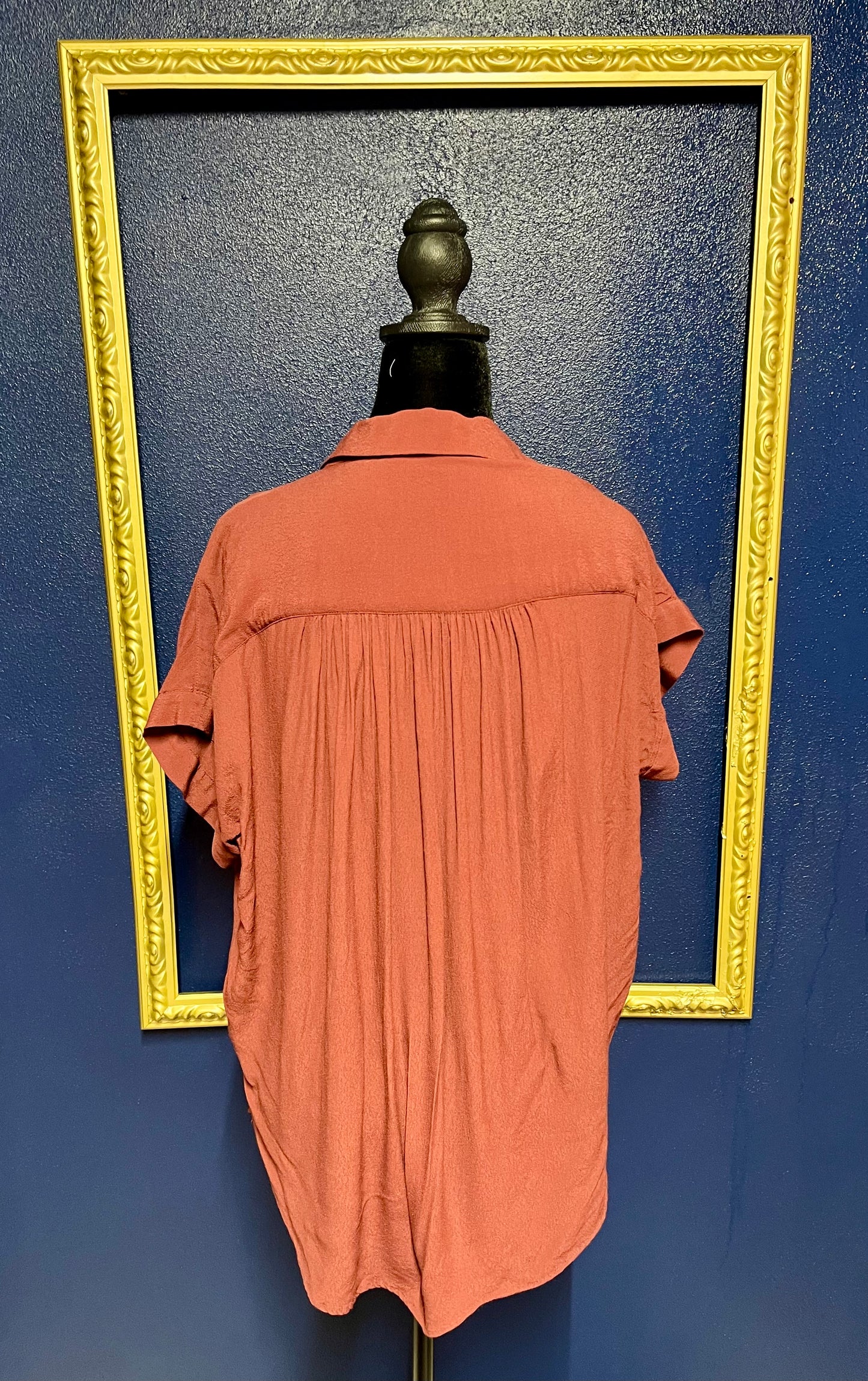 Madewell Maroon Button Blouse