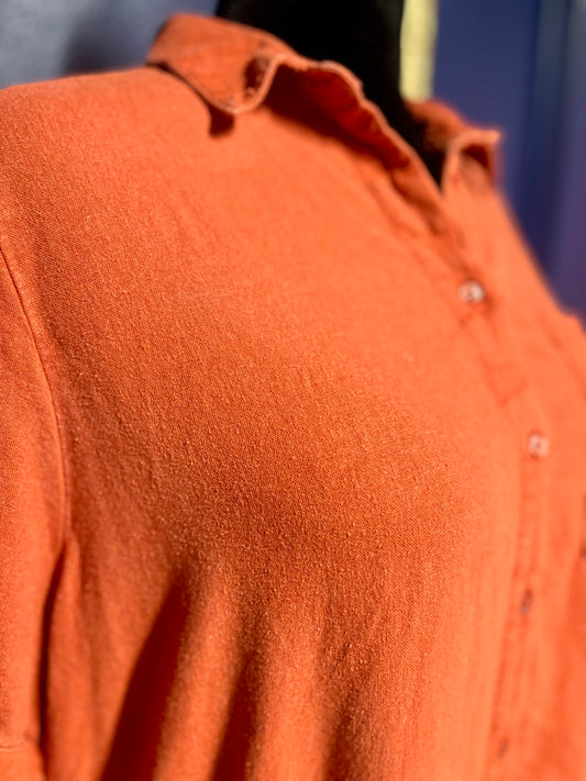 Old Navy Rust Button Down Dress