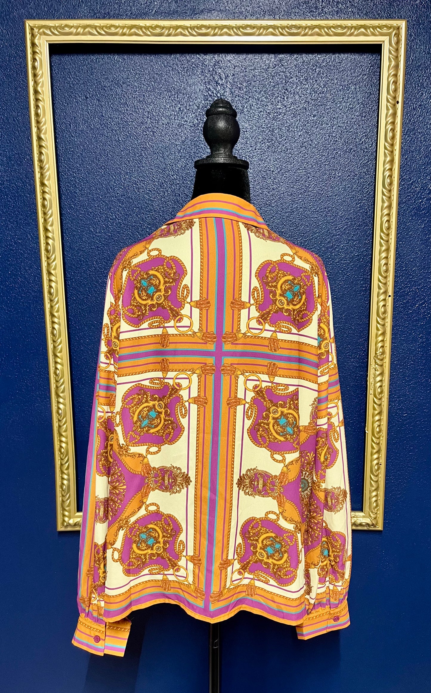 Flying Tomato Print Button Up Blouse