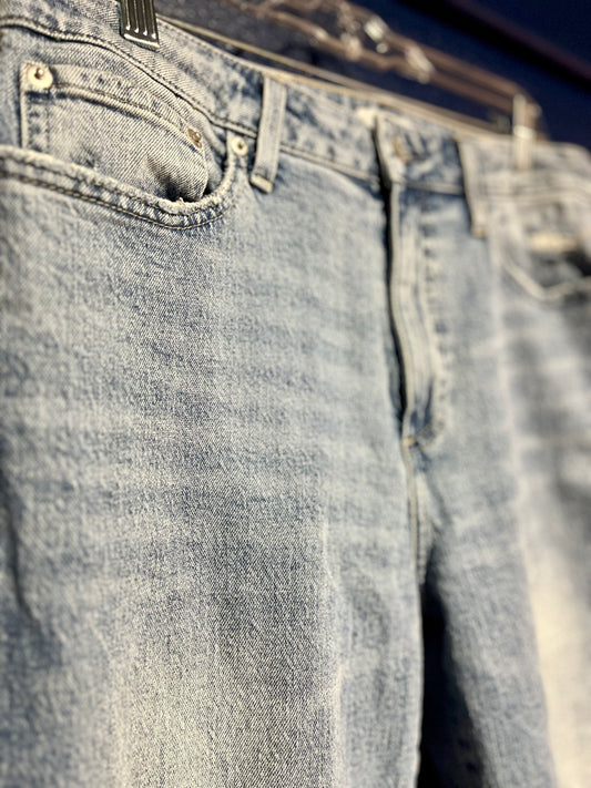 Pistola Distressed Straight Leg Jeans