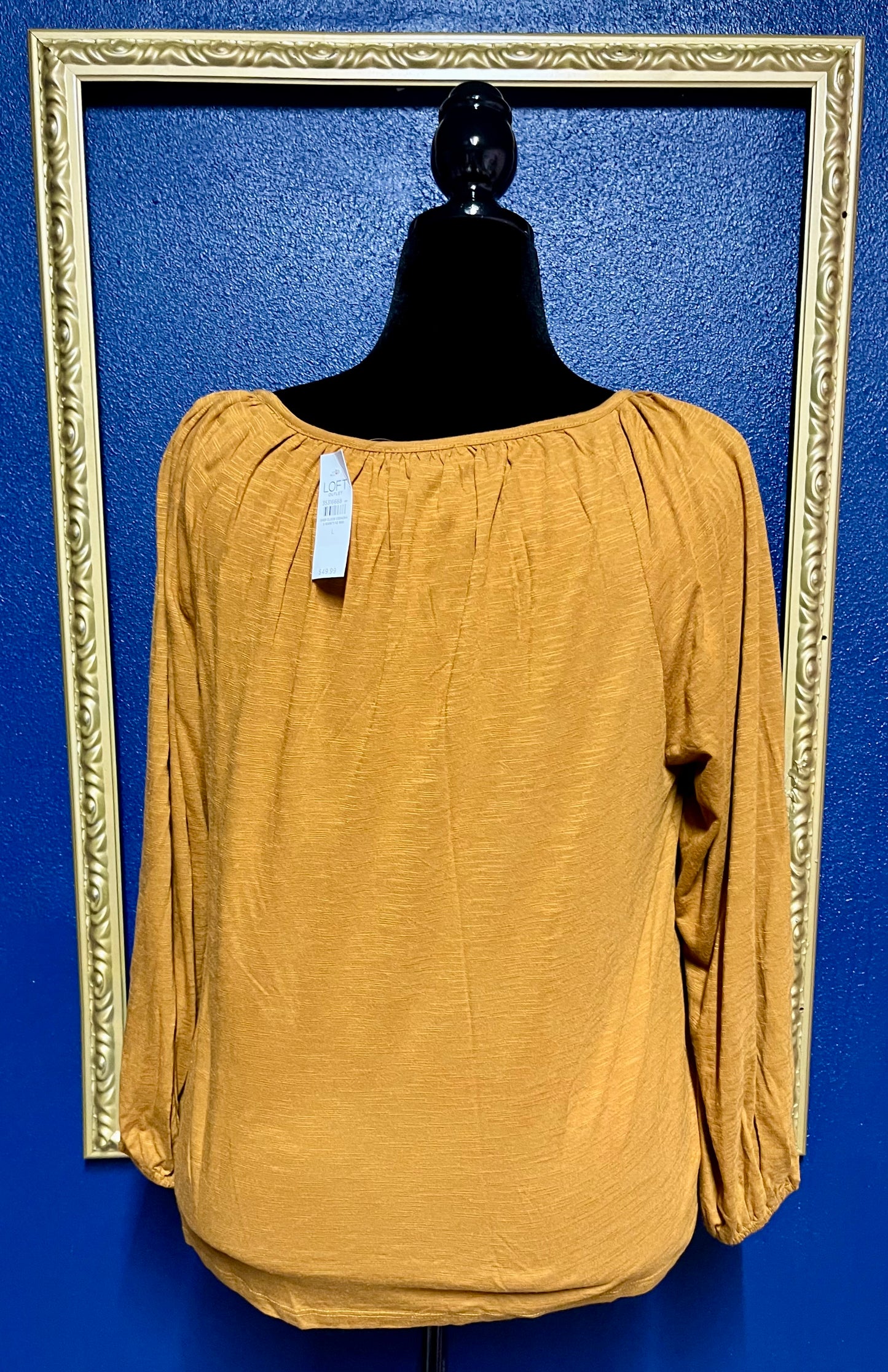 LOFT Dark Gold Top