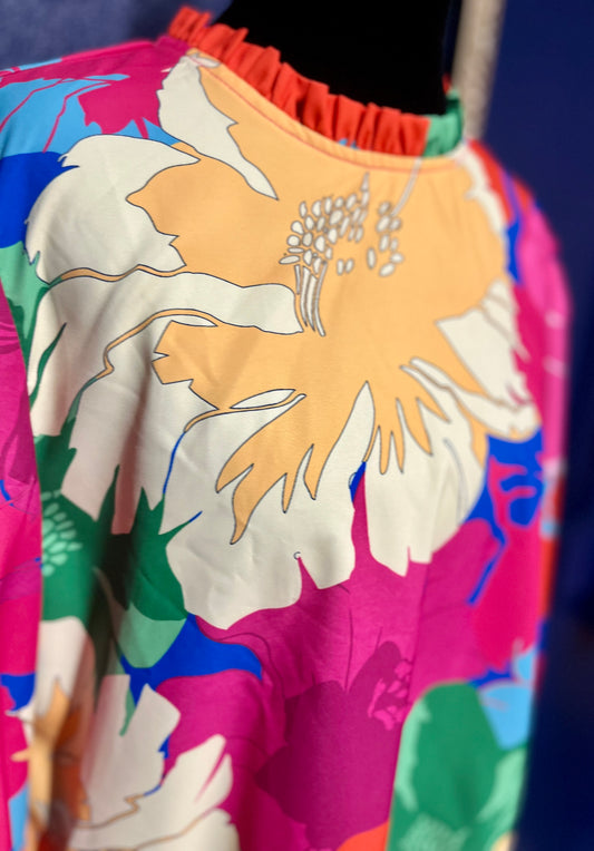 SHEIN Bright Floral Blouse