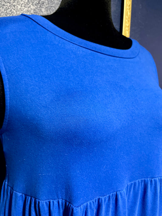 Entro Royal Blue Tiered Dress