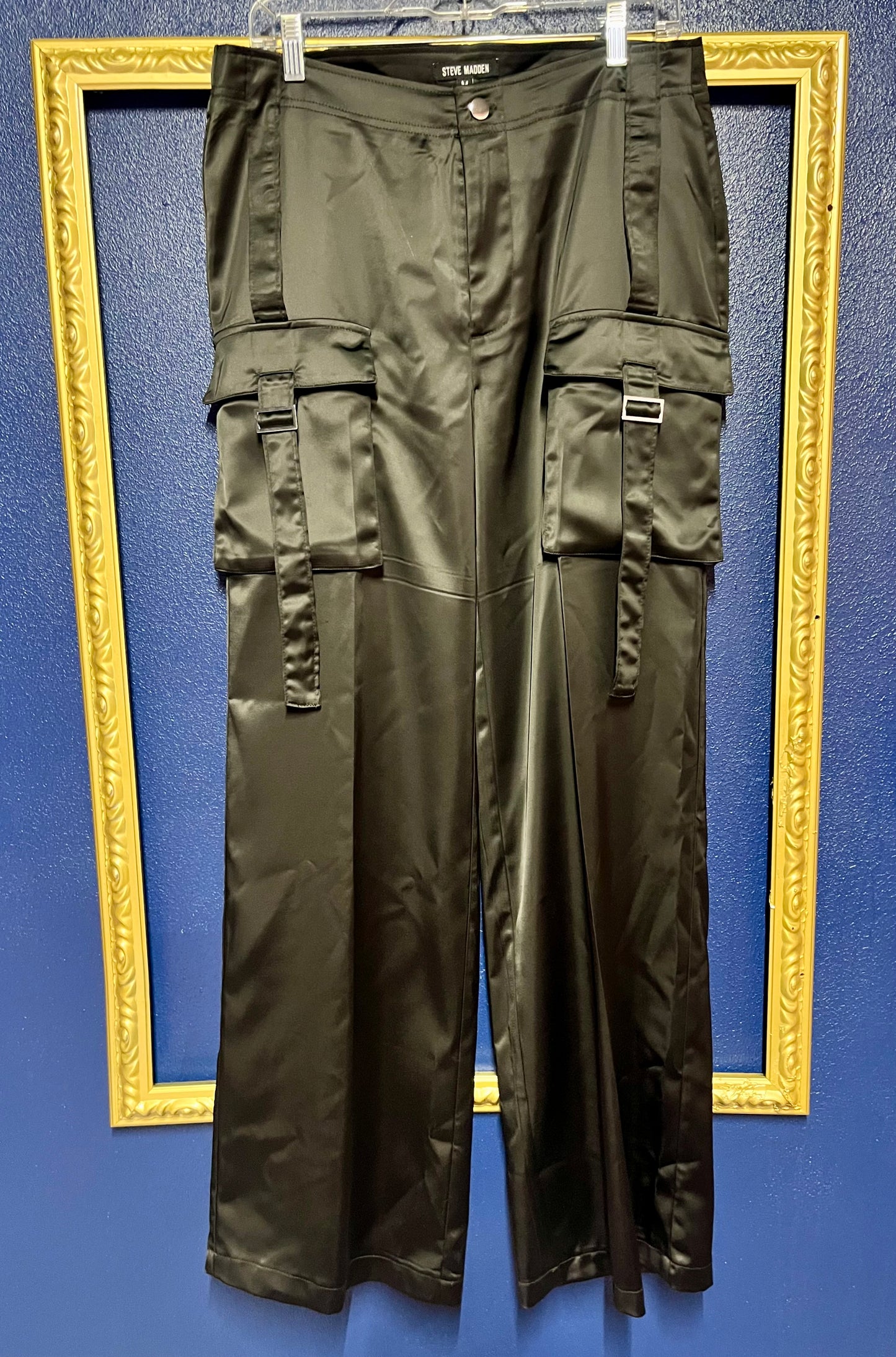 Steve Madden Silk Cargo Pants