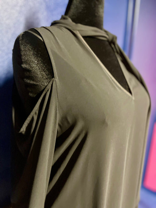 BCBGMaxazria Sheer Black Dress