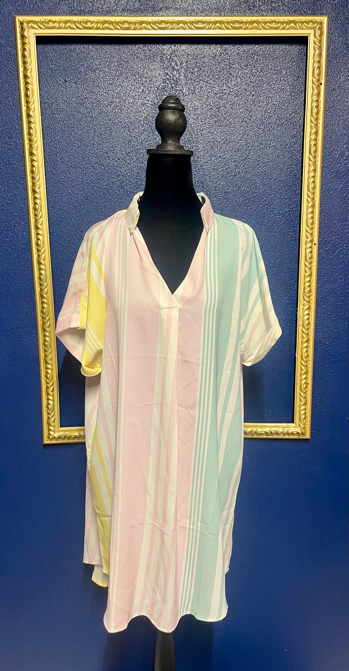 Solution Pastel Striped Dress