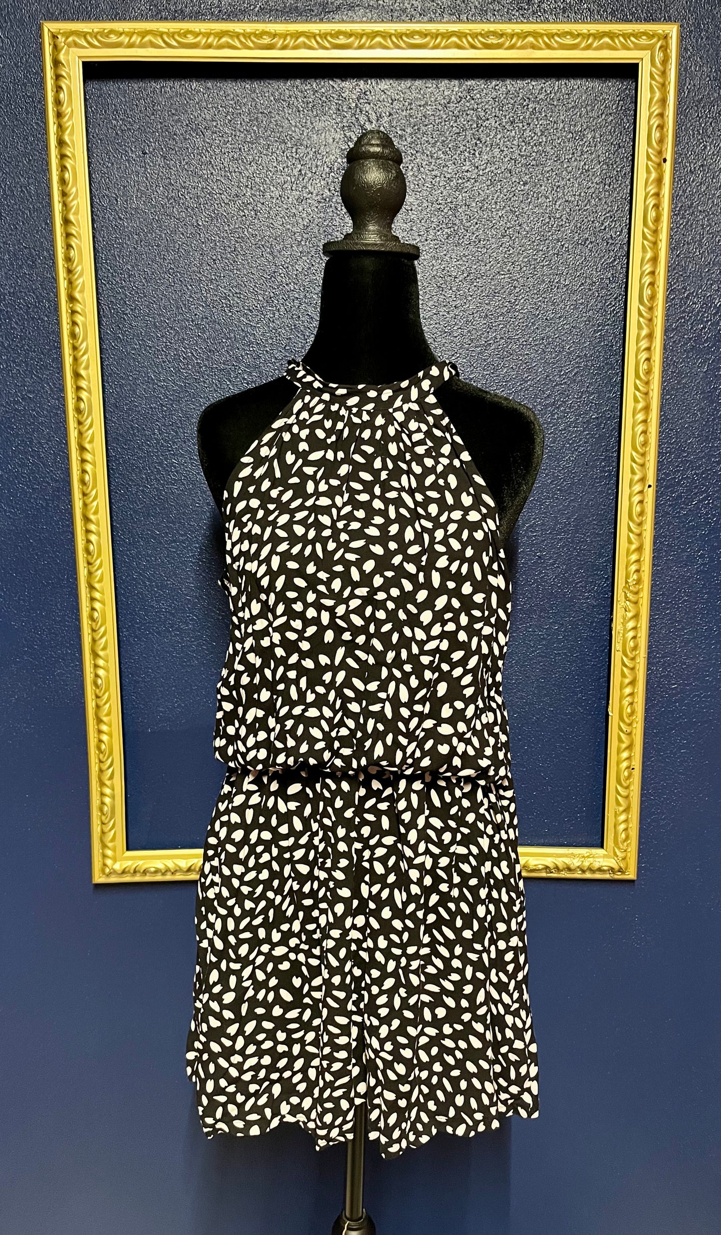 Black and White Print Dress