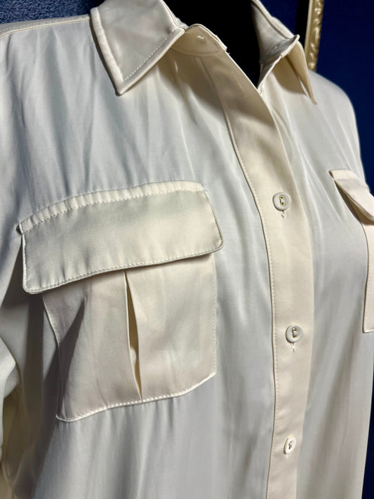 Dissh Rue Cream Long Sleeve Blouse