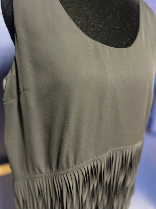 Pixley Black Fringe Tank