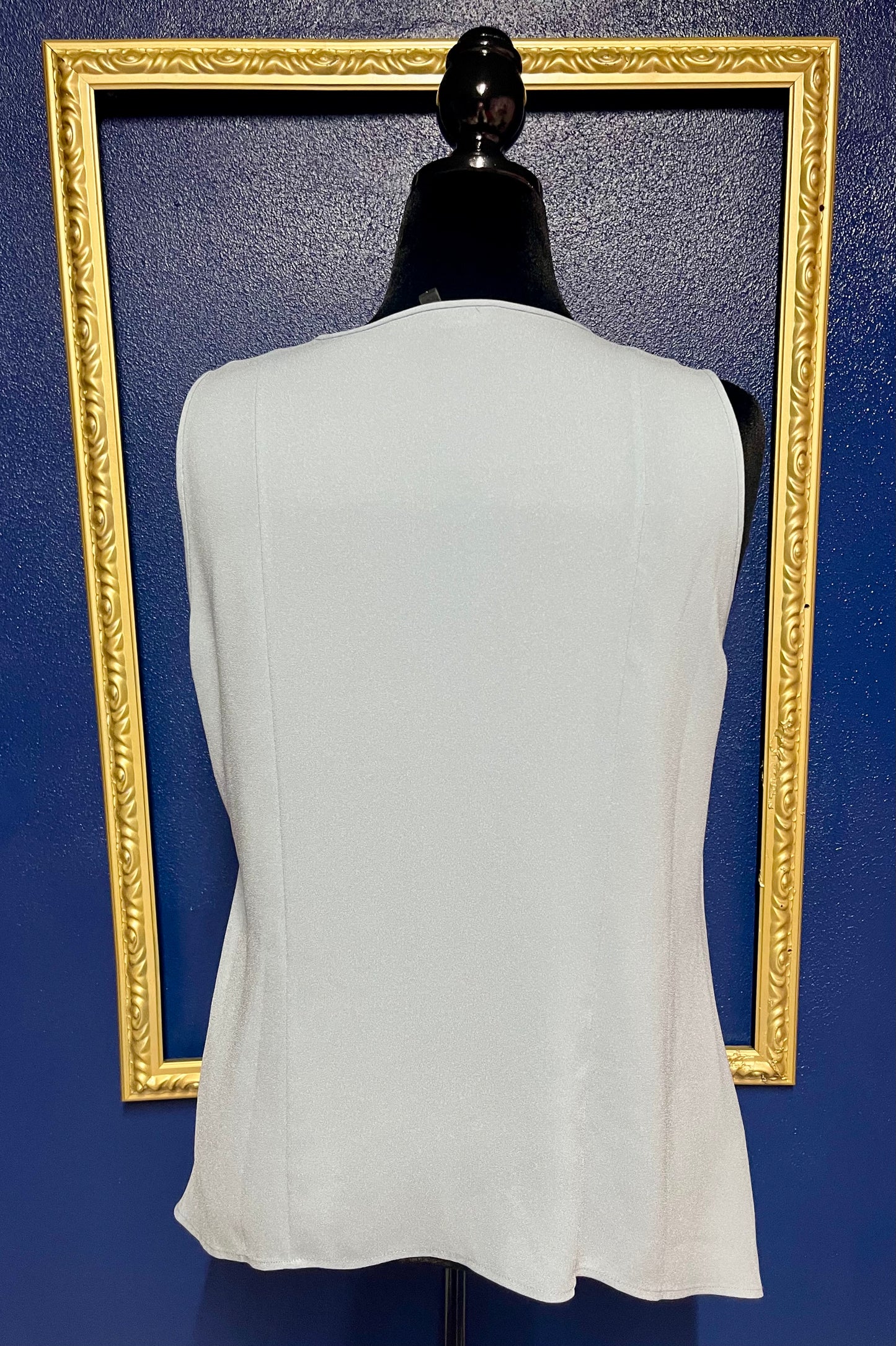 BCBGMaxazria Slate Blue Blouse
