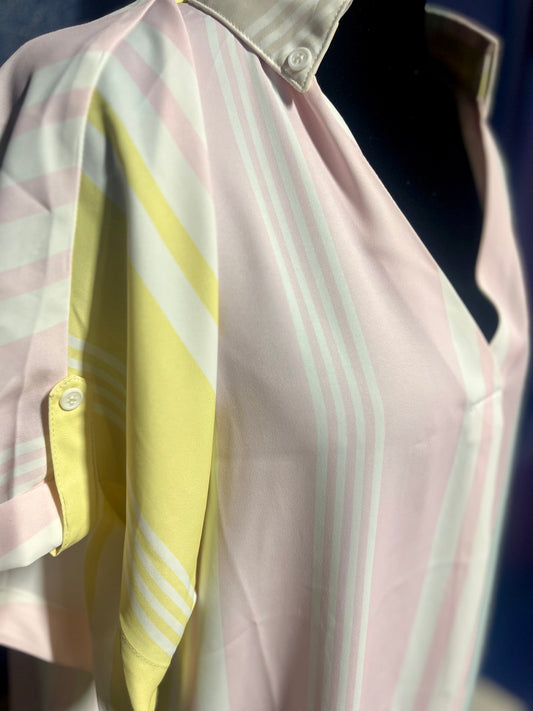 Solution Pastel Striped Dress