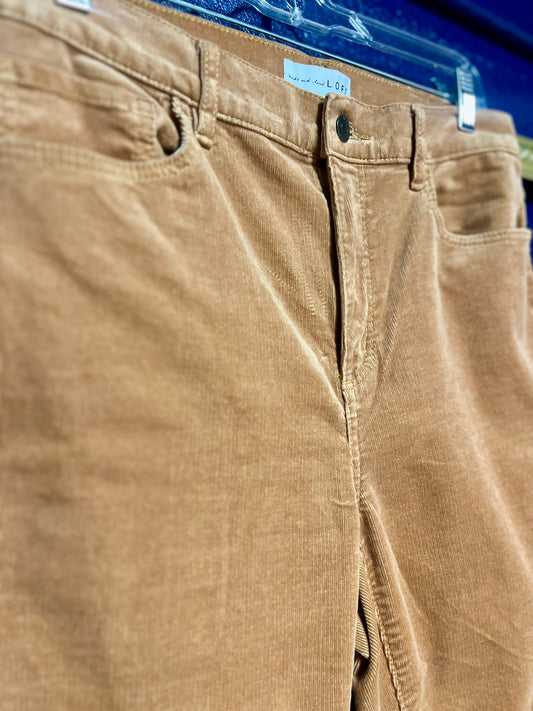 Loft High Waist Skinny Corduroy Pants