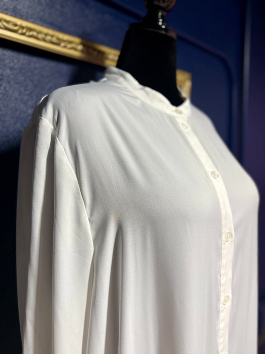 Summersalt White Button Down Dress