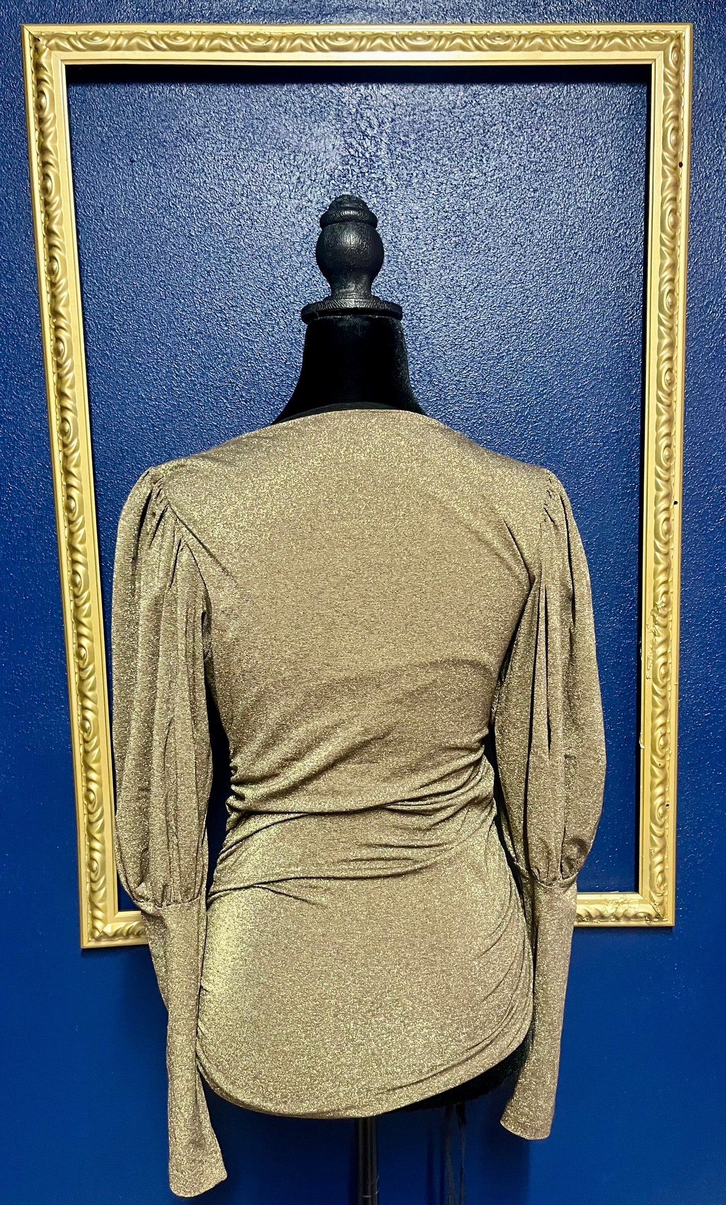 Artelier Nicole Miller Gold Shimmer Top
