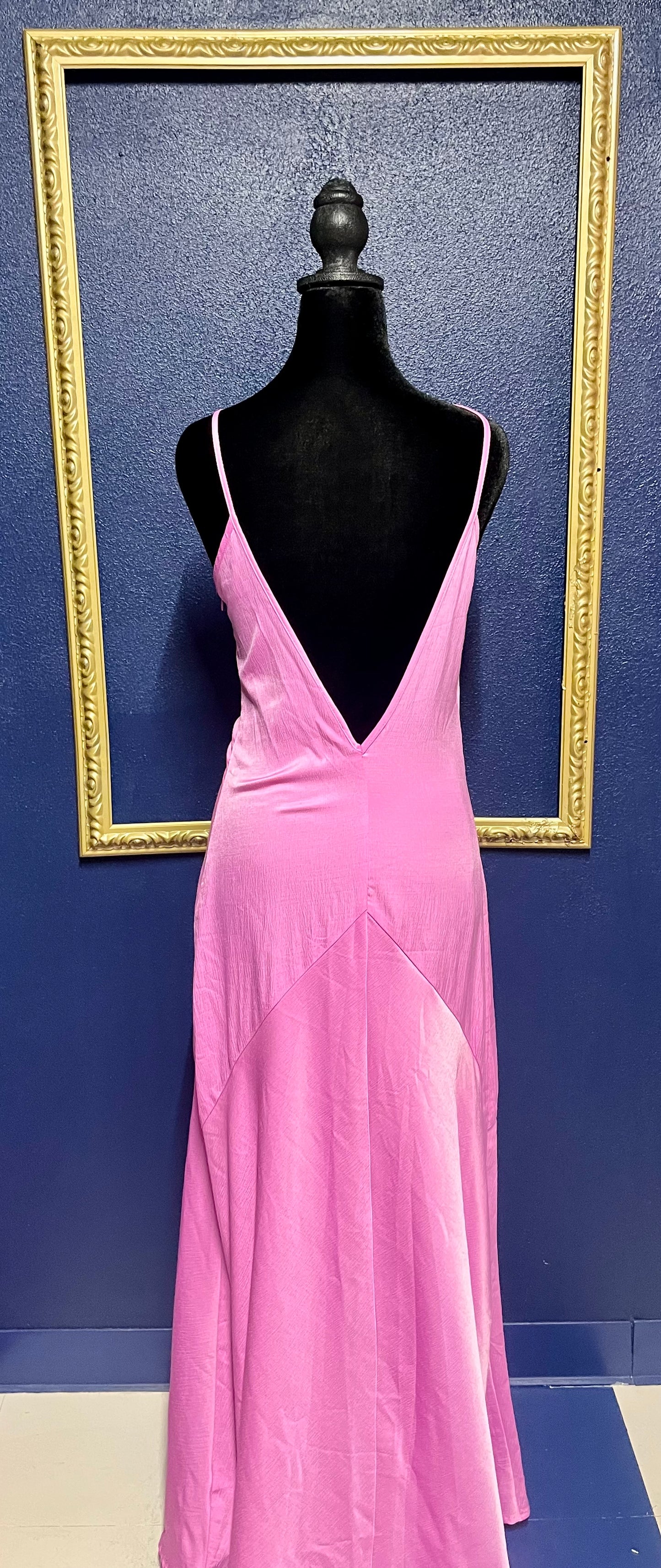 Vici Bright Orchid Long Silk Dress