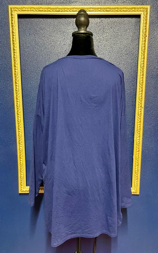 Zenana Navy Long Sleeved Shirt