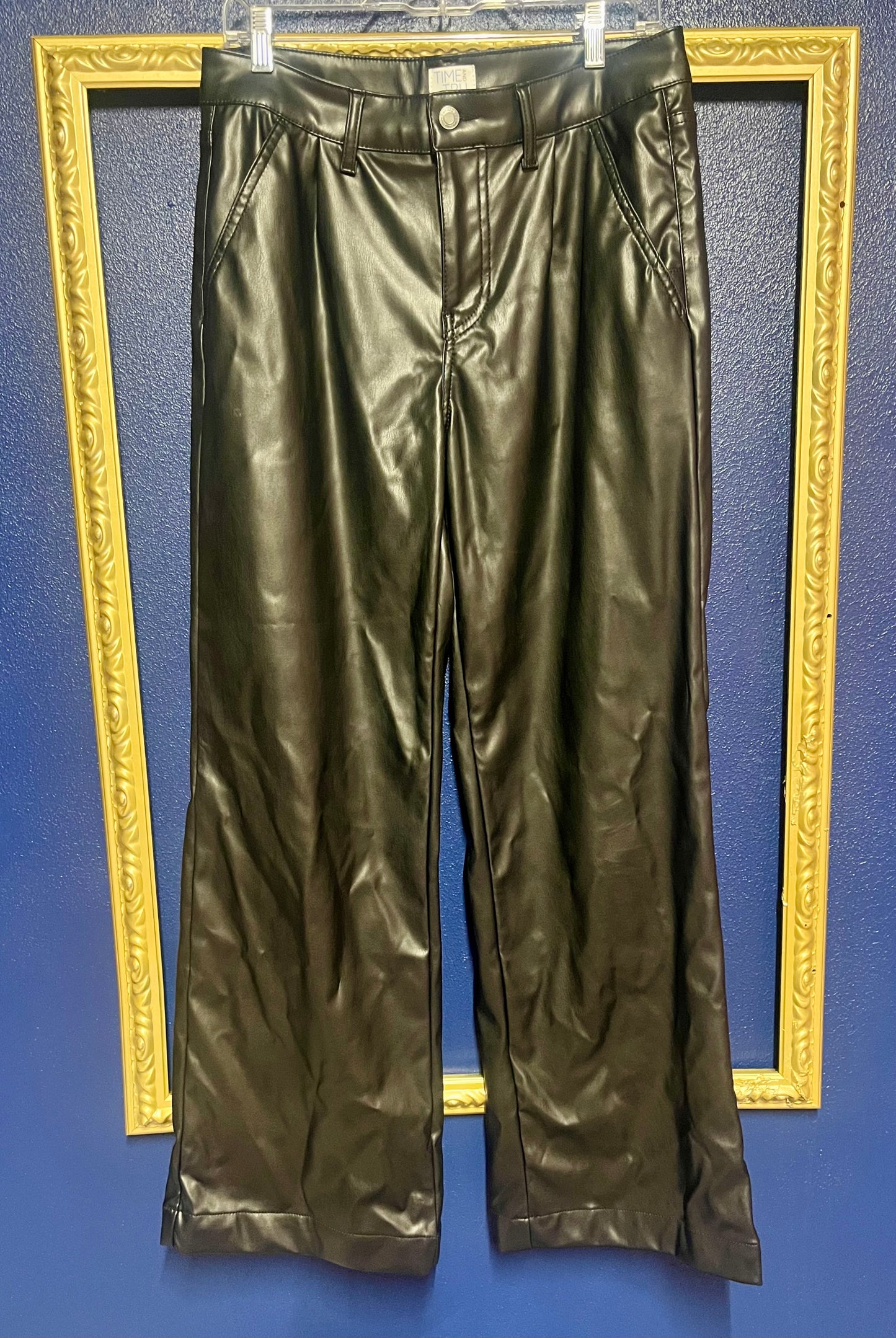 Time and Tru Pleather Wide Leg Pants